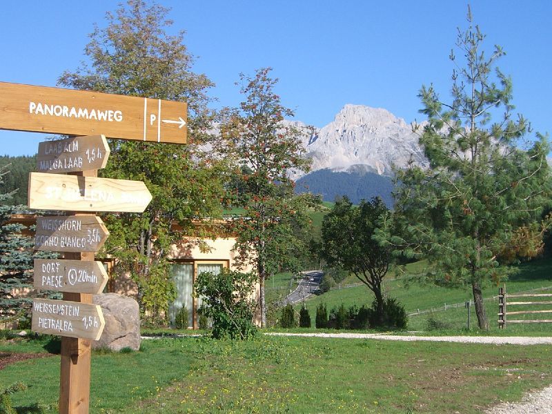 'eco hotel Pfoesl, con vista sulle Dolomiti