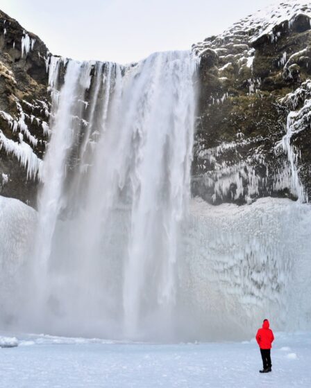 Skogafoss in inverno