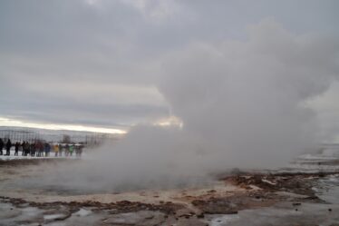 Geysir in inverno, Islanda