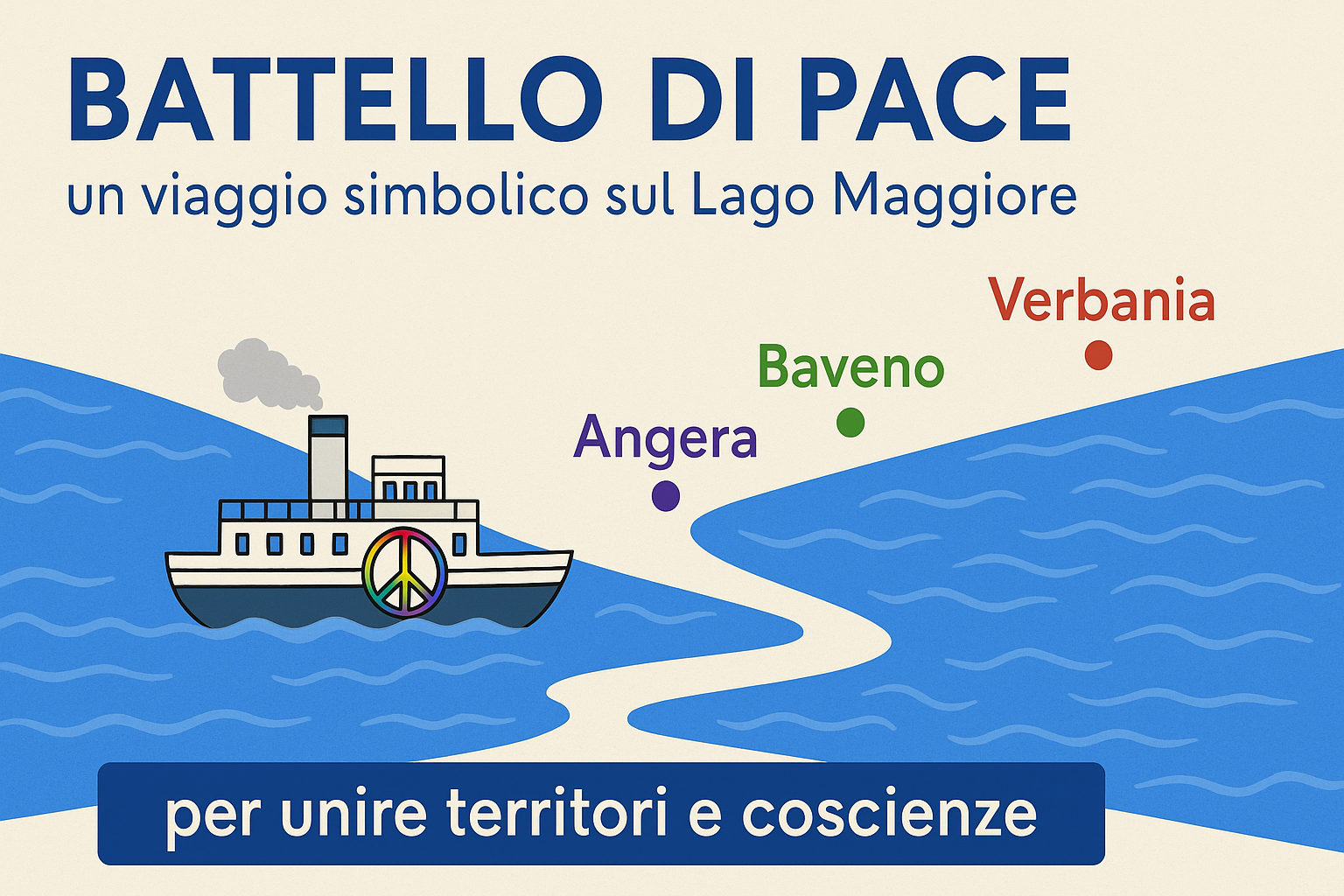 Battello di Pace lago maggiore